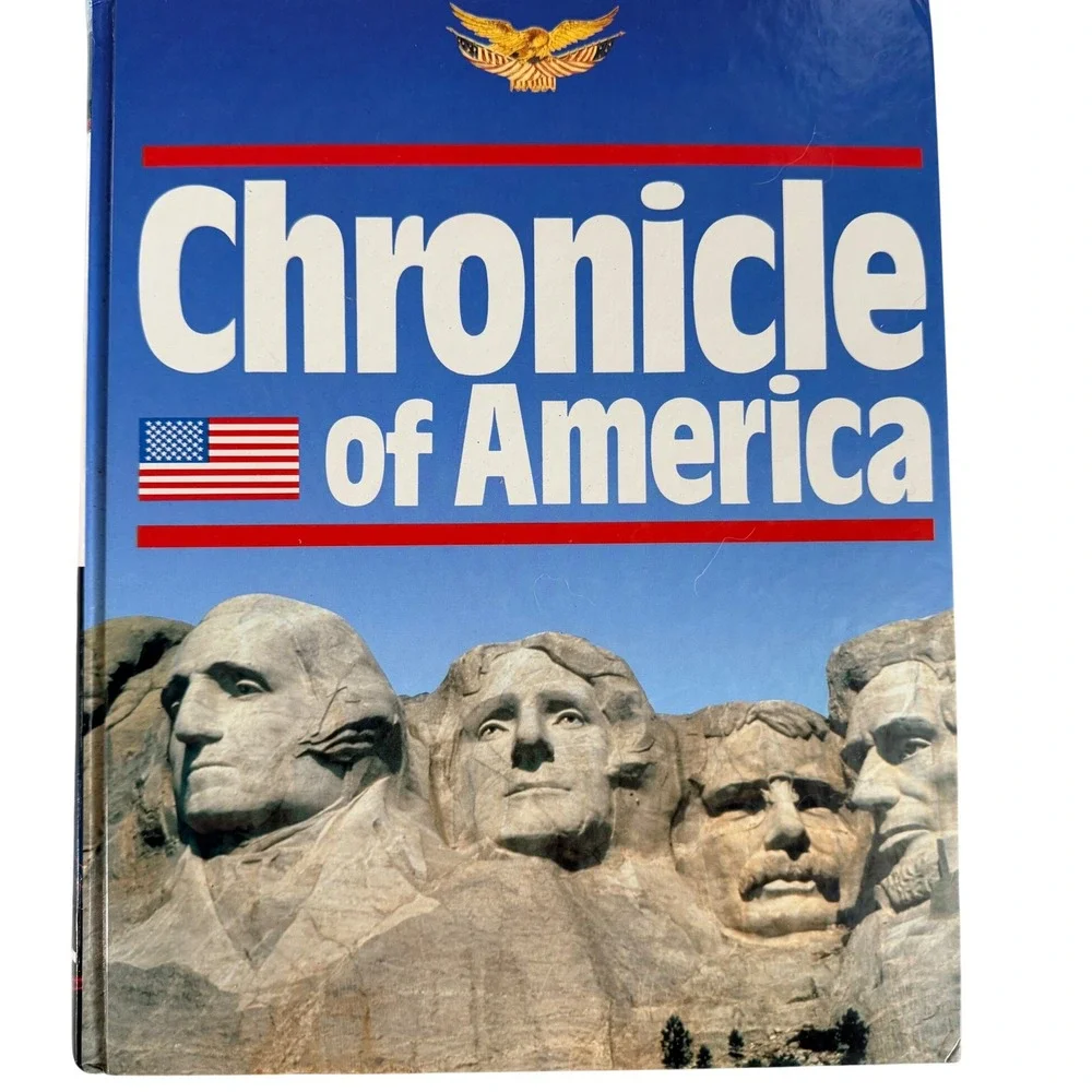 Chronicle of America Hardcover Book 1993 Reprint US History Bill Clinton